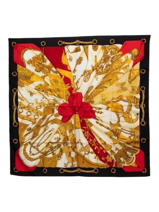 Hermes Accessories - Hermes Carre 90 Soleil de Soie Silk Sun Scarf Large Multicolor
